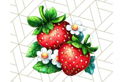 Strawberry Fruit PNG Clipart, Adorable Kawaii Characters Png Product Image 2