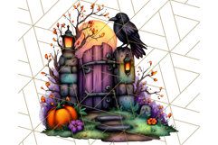 Enchanted Graveyard Halloween PNG Clipart Product Image 2