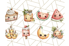 Fruit Doodles Clipart, Cute Cartoon Fruit PNG, Kawaii Food Product Image 2