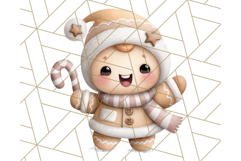 Cozy Cookie Village Clipart, Gingerbread Holiday PNG Product Image 2