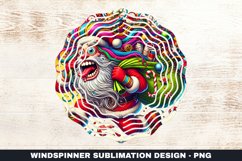 Christmas Santa Wind Spinner Sublimation Design Product Image 1