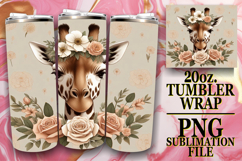 RADIANT ESCAPES 20oz TUMBLER WRAP, Giraffe Product Image 1