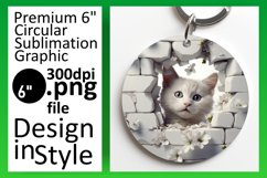Round Animal Sublimation with 3D Effect Product Image 1