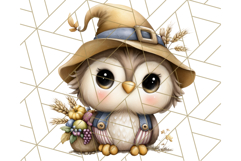 Thanksgiving Woodland Animals Clipart PNG Product Image 2