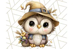 Thanksgiving Woodland Animals Clipart PNG Product Image 2