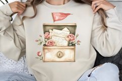 Valentine Love Letters Clipart PNG Product Image 1