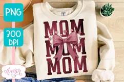 Mom sublimation PNG | Coquette Mom bow sublimation PNG Product Image 1
