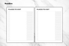 Places To Visit Editable Template 1 | Travel Planner Product Image 3