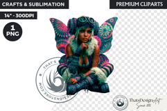 Steampunk Rococo Fairy Clipart, fantasy Fae Graphic Product Image 1