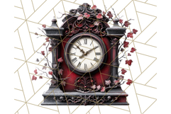 Gothic Christmas Clipart Dark Holiday PNG, Dark Christmas Product Image 2