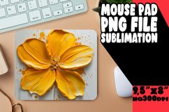 Blossom Bouquet: Sublimated Mouse Pad Designs Art PNG Product Image 1