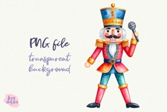 Disco Nutcracker Clipart Retro Groovy Disco Christmas PNG Product Image 1