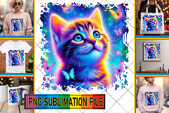 LUMINOUS TOTE BAG Gift Ideas PNG, Cat Product Image 1