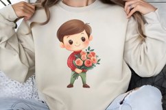 Cute Watercolor Valentines Day Clipart PNG Product Image 1