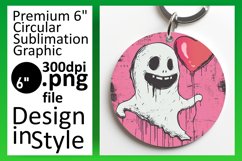 Ghostly Love Coasters - Sublimation PNG Product Image 1