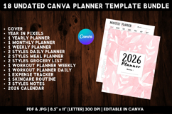 18in1 Printable Canva Planner Template Bundle 1 Product Image 1