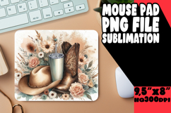 CHEERFUL MOUSE PAD INSPIRATIONAL PNG, Western Product Image 1