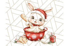 Christmas Baking Critters PNG Clipart, Cute Animals Holiday Product Image 2