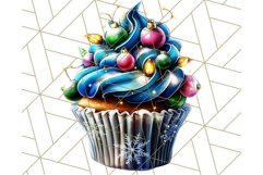 Christmas Cupcake PNG Clipart, Cute Food PNG, Holiday Treat Product Image 2