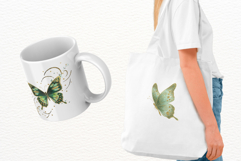 Glitter Spring Butterfly Clipart Product Image 3
