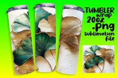 20oz Tumbler Sublimation PNG , 3D Flower Product Image 1