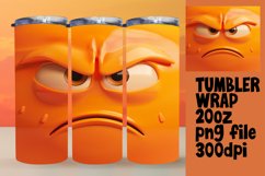 Colorful Cartoon Emoji Tumbler Design - Sublimation 20oz Product Image 1