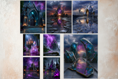 Arcane Citadel Realms Fantasy Backdrop and Junk Journal Kit Product Image 13