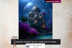 Arcane Citadel Realms Fantasy Backdrop and Junk Journal Kit Product Image 14