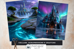 Arcane Citadel Realms Fantasy Backdrop and Junk Journal Kit Product Image 9