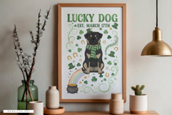 St Ptrick Day Dog Png Sublimation Product Image 3