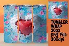 Romantic 3D Heart Tumbler Product Image 1