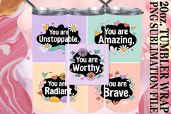 Enchanted Journeys 20oz tumbler wrap, Quote Product Image 1