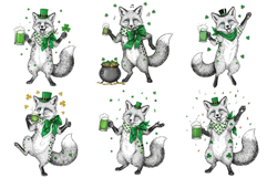 St Patricks Day Fox Clipart Product Image 8