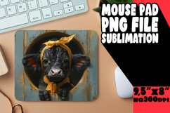 Cute Cow Design Mouse Pad for PNG Product Image 1