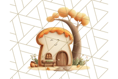 Autumn Treehouse &amp; Woodland Cabin PNG Clipart Product Image 2