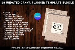 2in1 Printable Canva Planner Template Bundle 7 - Dog Theme Product Image 7
