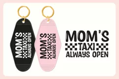 Mom Motel Keychain SVG | Mom's Taxi Always Open Product Image 3