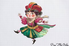 Cute Nutcracker Watercolor Clipart PNG Product Image 1