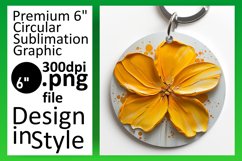 Blossom Bouquet: Sublimated Round Designs Art PNG Product Image 1
