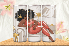 Black Girl Magic Black Woman Positive mind 20oz Tumbler wrap Product Image 1
