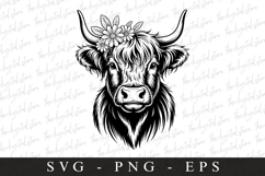 Highland cow SVG | SVG Cut files | Cricut Product Image 1