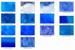 50 Blue Watercolor Backgrounds, Blue Textures, Digital Paper Product Image 3