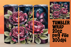 Custom 20oz Tumbler Design , Flowers Product Image 1