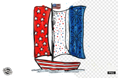 4th of July Undersea Life Clipart Product Image 1