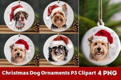 Breeds Of Christmas Dog Ornaments Clipart PNG Product Image 1