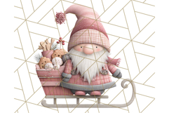 Cozy Winter Gnome Clipart PNG, Christmas Gnome Clip Art Product Image 2