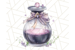 Gothic Fairy &amp; Potion Clipart, Dark Fantasy PNG Printable Product Image 2
