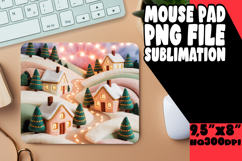 Cozy Mouse Pad Sublimation Magic, Holiday Product Image 1