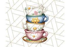 Princess Tea Party PNG Clipart with Teacups &amp; Fancy Treats Product Image 2