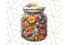 Floral Sewing Clipart PNG Vintage Sewing Elements Needlework Product Image 2